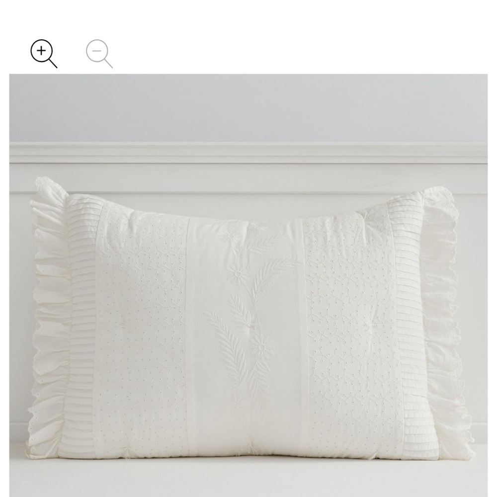 Pottery Barn Teen White Decorative Pillow